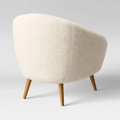 Odilia Rounded Accent Chair Cream - Threshold™ 2 Odilia Rounded Accent Chair Cream - Threshold™ - Image 2