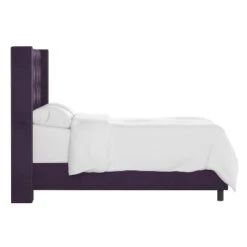 Nail Button Tufted Wingback Velvet Bed - Skyline Furniture 8 Nail Button Tufted Wingback Velvet Bed - Skyline Furniture -Threshold GUEST 05a3a430 5822 47ba 931d 739f91741b98