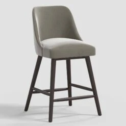 Geller Counter Height Barstool In Shiny Velvet - Threshold™ -Threshold GUEST 05ce6917 c9f0 44a0 b5ab e186844e72cd