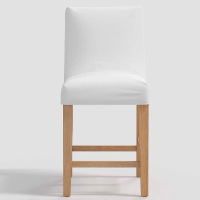 Nazanin Slipcover Counter Height Barstool Twill White - Threshold™ 1 Nazanin Slipcover Counter Height Barstool Twill White - Threshold™