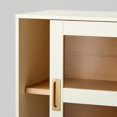 Promontory Sliding Glass TV Stand - Threshold™ Designed With Studio McGee 3 Promontory Sliding Glass TV Stand - Threshold™ Designed With Studio McGee - Image 3