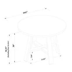 42" Linden Round Wood Dining Table - Threshold™ Designed With Studio McGee -Threshold GUEST 0c000735 3d37 445d 864f 66166a58d562