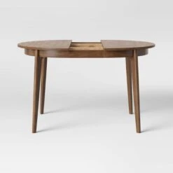 Astrid Mid-Century Round Extendable Dining Table - Threshold™ -Threshold GUEST 0c80a45b 8eaf 437b 9381 eddbb24d2147