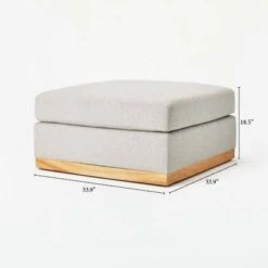Woodland Hills Modular Sectional Ottoman Light Gray - Threshold™ Designed With Studio McGee -Threshold GUEST 0ed068aa 7686 4196 a244 18c08b84b454