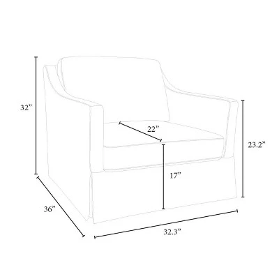 Vivian Park Upholstered Swivel Chair Cream - Threshold™ Designed With Studio McGee 6 Vivian Park Upholstered Swivel Chair Cream - Threshold™ Designed With Studio McGee - Image 6