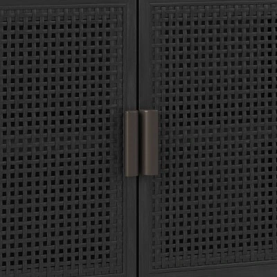 Minsmere 2 Door Cabinet - Black - Threshold™ 4 Minsmere 2 Door Cabinet - Black - Threshold™ - Image 4