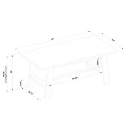 72" Linden Rectangular Wood Dining Table Black - Threshold™ Designed With Studio McGee -Threshold GUEST 14a58017 55c6 43fd 9292 f84cbf4e43de