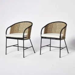 2pc Westcliff Seagrass Dining Chairs - Threshold™ Designed With Studio McGee -Threshold GUEST 1a2c5a36 ead8 4159 ba47 2d514011b1c4