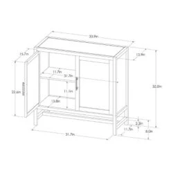Warwick 2 Door Cabinet - Threshold™ -Threshold GUEST 1c6d54eb 7760 42c9 ae27 0164d5559a45