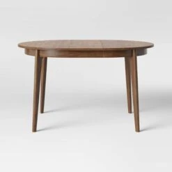 Astrid Mid-Century Round Extendable Dining Table - Threshold™ -Threshold GUEST 1eeb1a9f 467b 44cb 99a8 af971bef71cc