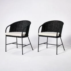2pc Westcliff Seagrass Dining Chairs - Threshold™ Designed With Studio McGee -Threshold GUEST 1ef013bb 4ce3 40b0 b848 cfeb6771829e