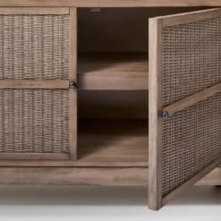 Brandeis Woven TV Stand For TVs Up To 60" Brown - Threshold™ Designed With Studio McGee -Threshold GUEST 207e0e77 d234 4ee8 8261 19fba8aebd36