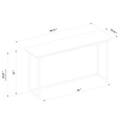 Hidden Hills Mixed Material Console Brown - Threshold™ Designed With Studio McGee -Threshold GUEST 2719499f 79d5 46d7 85d0 2d484464afec