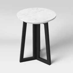 Altavista Round Marble End Table White - Threshold™ -Threshold GUEST 2758c8eb 8d8e 4972 8d46 eafeb11b9283