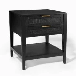 East Bluff 2 Drawers Woven Accent Table Black - Threshold™ Designed With Studio McGee 15 East Bluff 2 Drawers Woven Accent Table Black - Threshold™ Designed With Studio McGee -Threshold GUEST 29905b41 0976 4ad7 8c10 41d4cef772fa