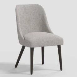Geller Modern Dining Chair In Textured Linen Zuma - Threshold™ -Threshold GUEST 34f9a5b2 a265 485f 8c99 c66b6b262af2
