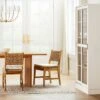 2pk Temescal Valley Wood And Woven Dining Chairs With Cushion Cream - Threshold™ Designed With Studio McGee