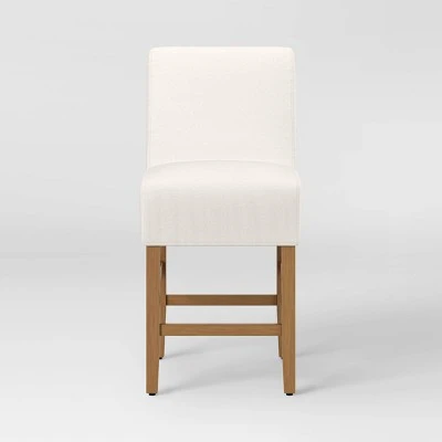 Mirage Slipcover Counter Height Barstool Cream - Threshold™ 2 Mirage Slipcover Counter Height Barstool Cream - Threshold™ - Image 2