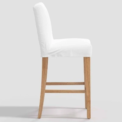 Nazanin Slipcover Barstool Twill White - Threshold™ 1 Nazanin Slipcover Barstool Twill White - Threshold™