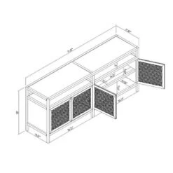 Springville Caned Door TV Stand - Threshold™ Designed With Studio McGee -Threshold GUEST 4767db1b 9dbf 4d97 9af5 725f225f4811
