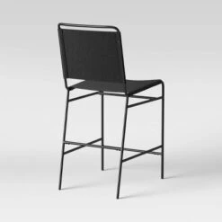 Ward Sling Metal Counter Height Barstool Black Faux Leather - Threshold™ -Threshold GUEST 4921beb0 795b 40dd be15 497e4aee32b5