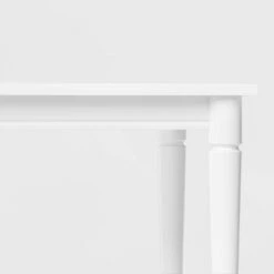 72" Cambridge Farmhouse Fully Painted Turned Leg Rectangular Dining Table White - Threshold™ -Threshold GUEST 49e593b1 6ab9 440a be2f 8e2eaccaf10d