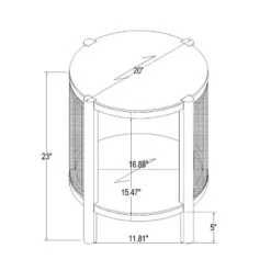 Portola Hills Woven Accent Table - Threshold™ Designed With Studio McGee -Threshold GUEST 4adf35f8 0ed1 4393 b30c c5682441d8d8