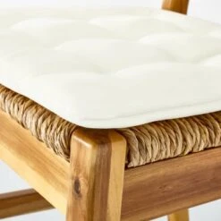 2pk Temescal Valley Wood And Woven Dining Chairs With Cushion Cream - Threshold™ Designed With Studio McGee -Threshold GUEST 4da36d2c 3c3e 481f b3fd 7f53ac6a4693