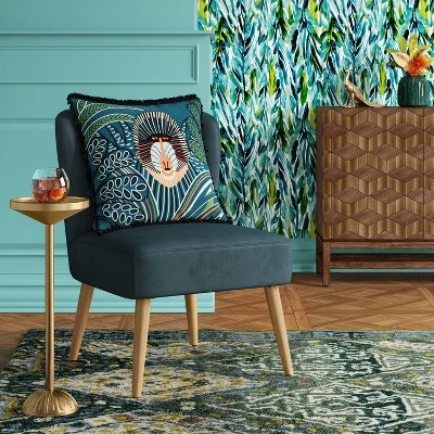 Catalana Round Figural Metal Drink Table Brass - Threshold™ 1 Catalana Round Figural Metal Drink Table Brass - Threshold™