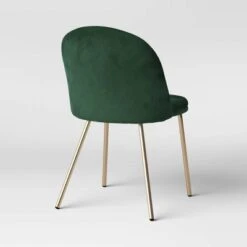 2pk Nils Brass Base Dining Chair Velvet Forest Green - Threshold™ -Threshold GUEST 523e0936 3dd9 4413 a50b 024e87508745