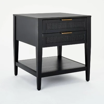 East Bluff 2 Drawers Woven Accent Table Black - Threshold™ Designed With Studio McGee 7 East Bluff 2 Drawers Woven Accent Table Black - Threshold™ Designed With Studio McGee - Image 7