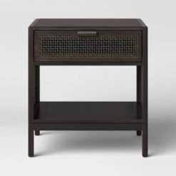 Minsmere Caned Accent Table With Drawer - Threshold™ -Threshold GUEST 55c3e48d 7647 4046 9262 e88d66a83051
