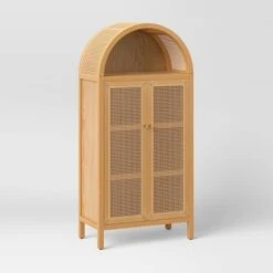 Woven Arched Wood Cabinet - Threshold™ 17 Woven Arched Wood Cabinet - Threshold™ -Threshold GUEST 55ee5cc0 3aff 4967 be03 2e31c724f280