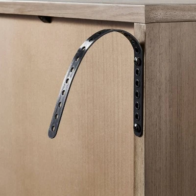 Brandeis Woven Cabinet Brown - Threshold™ Designed With Studio McGee 4 Brandeis Woven Cabinet Brown - Threshold™ Designed With Studio McGee - Image 4