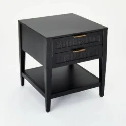 East Bluff 2 Drawers Woven Accent Table Black - Threshold™ Designed With Studio McGee 10 East Bluff 2 Drawers Woven Accent Table Black - Threshold™ Designed With Studio McGee -Threshold GUEST 575de8be 7e88 4543 b84c fdce79d39cf3