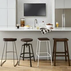 Lewiston Adjustable Swivel Barstool - Threshold -Threshold GUEST 5c2ad5e6 21b1 408f b694 ea2408655584
