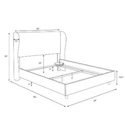 Tufted Velvet Upholstered Wingback Bed - Skyline Furniture 7 Tufted Velvet Upholstered Wingback Bed - Skyline Furniture -Threshold GUEST 5da2749b d032 4d56 b9b0 63f6063781e0