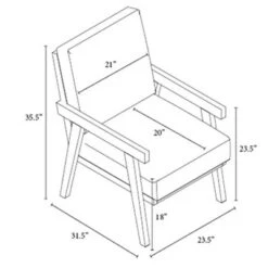 Grantsville Wood Frame Accent Chair With Grid Back - Threshold™ Designed With Studio McGee -Threshold GUEST 63af688c c6d7 4926 8635 a7774e315ee8