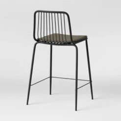 Set Of 2 Sodra Rounded Seat Wire Counter Height Barstool Black - Threshold™ -Threshold GUEST 6b7f294e b01b 43f7 ab3c d0ae1779d18d