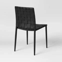Wellfleet Woven Leather Metal Base Dining Chair - Threshold™ 10 Wellfleet Woven Leather Metal Base Dining Chair - Threshold™ -Threshold GUEST 6d59ee03 4e98 40d3 8283 9f9d59e1aec5