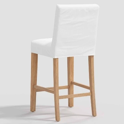 Nazanin Slipcover Barstool Twill White - Threshold™ 2 Nazanin Slipcover Barstool Twill White - Threshold™ - Image 2