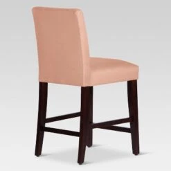 25" Velvet Parsons Counter Height Barstool Wood - Threshold™ -Threshold GUEST 73d6775c 2065 441e 8c07 519e9bd63b1c