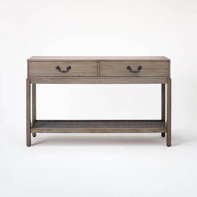 Brandeis Woven Console Table Brown - Threshold™ Designed With Studio McGee 2 Brandeis Woven Console Table Brown - Threshold™ Designed With Studio McGee - Image 2