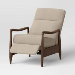 Dusk Mid-Century Wooden Arm Recliner - Threshold™ -Threshold GUEST 77d0e33b 06b5 4aff a2fe b5d92c33f561