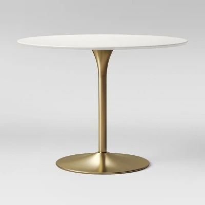 Braniff Round Dining Table Metal Base - Threshold™ 2 Braniff Round Dining Table Metal Base - Threshold™ - Image 2