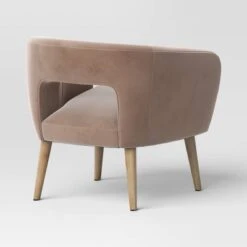 Barrel Open Back Accent Chair Velvet Camel - Threshold™ -Threshold GUEST 7cda3f6e f279 4070 a7ef 92b757c1d401