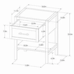 Warwick End Table With Drawer - Threshold™ -Threshold GUEST 805b71d7 700e 4f68 9d70 a2d9d31e0609