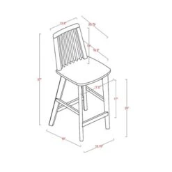 Linden Modified Windsor Wood Counter Height Barstool - Threshold™ Designed With Studio McGee -Threshold GUEST 83440ad4 363c 45f5 885d 6fc3fbd62724