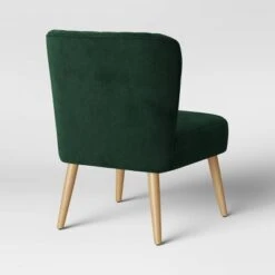 Chelidon Velvet Slipper Chair Green - Threshold™ -Threshold GUEST 84c88f78 43b2 4476 bf01 fde2ea4f4522