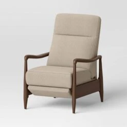 Dusk Mid-Century Wooden Arm Recliner - Threshold™ -Threshold GUEST 8847a956 a9d1 4f39 9606 b945601b21b9